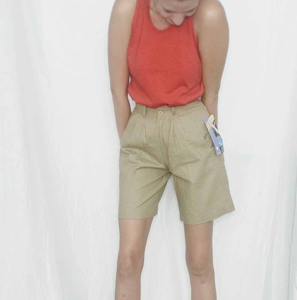 NWT vintage 80s high waisted cotton shorts